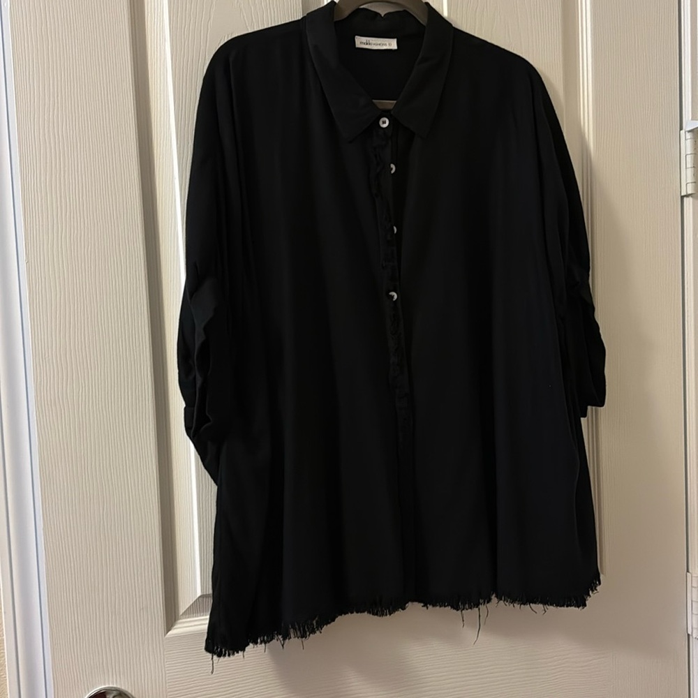 Large Black Blouse